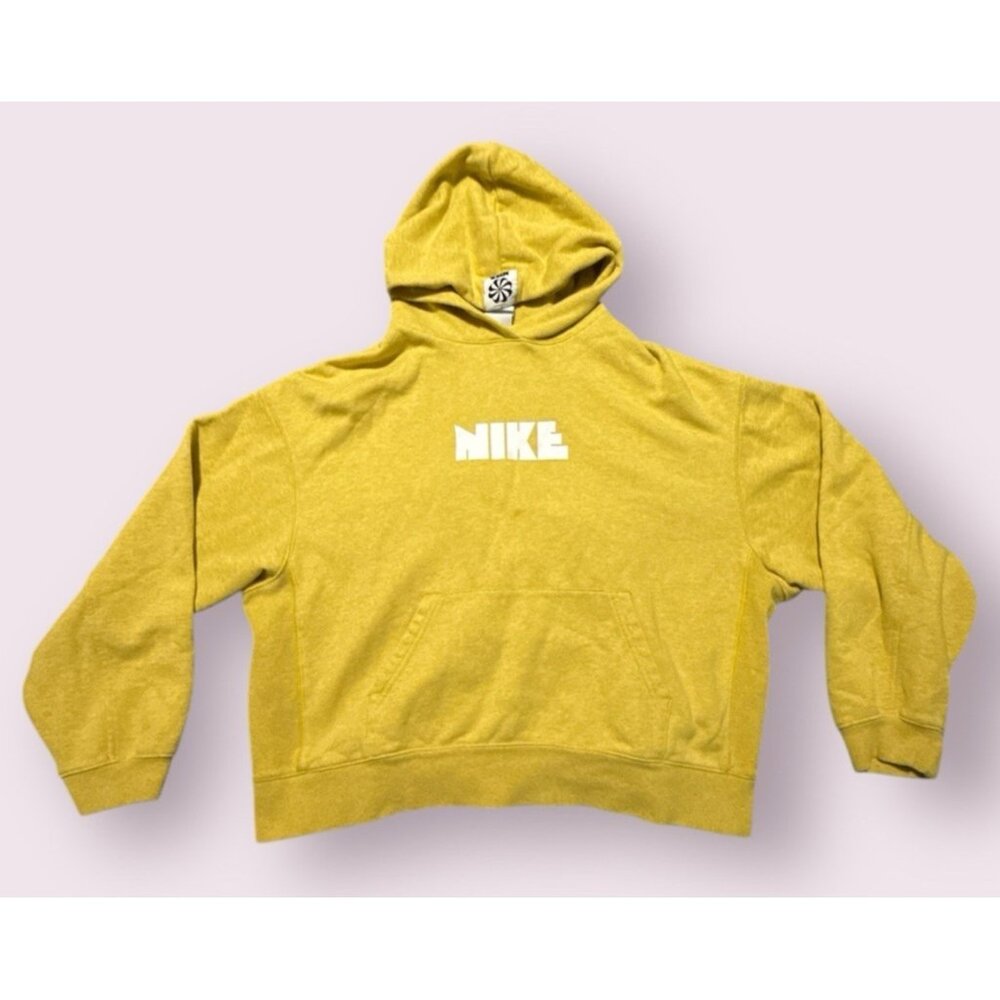 Nike Hoodie Medium‎ Yellow Sportswear Circa '72 Big Kids Pullover
